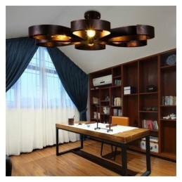 Modern Vintage Taklampa Järn Blomformad Taklampa