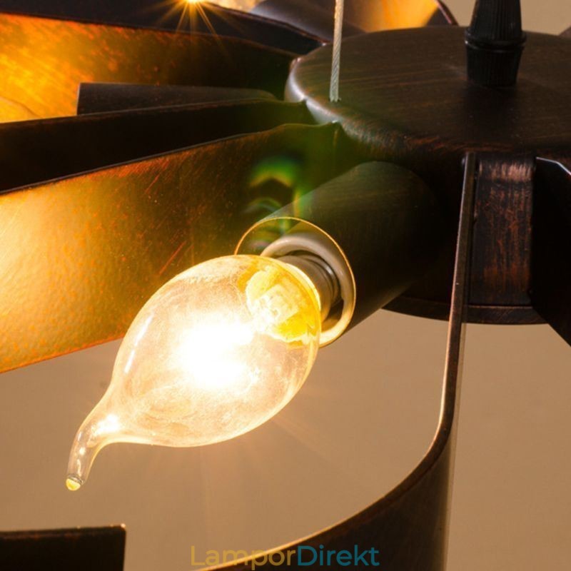 Modern Vintage Taklampa Järn Blomformad Taklampa