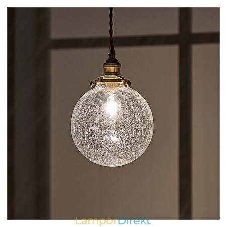 Glas Pendellampa Modern Crackle Taklampa Glas Pendellampa Modern Crackle Taklampa