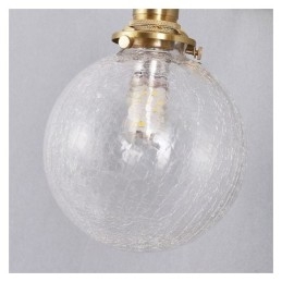 Glas Pendellampa Modern Crackle Taklampa