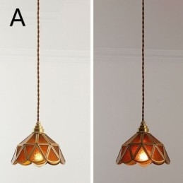 Retro Taklampa I Glas I Japansk Stil