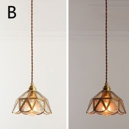 Retro Taklampa I Glas I Japansk Stil