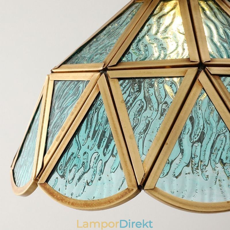 Retro Taklampa I Glas I Japansk Stil