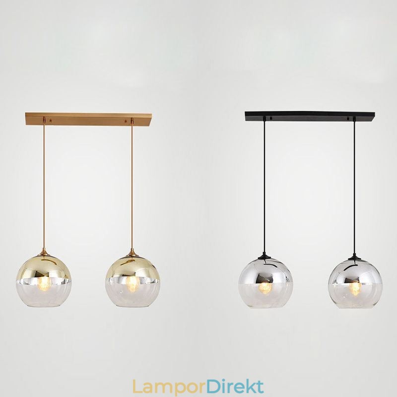 Creative Iron+Glass Globe Pendelljus Dekorativ Belysning