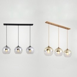 Creative Iron+Glass Globe Pendelljus Dekorativ Belysning