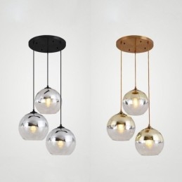 Creative Iron+Glass Globe Pendelljus Dekorativ Belysning