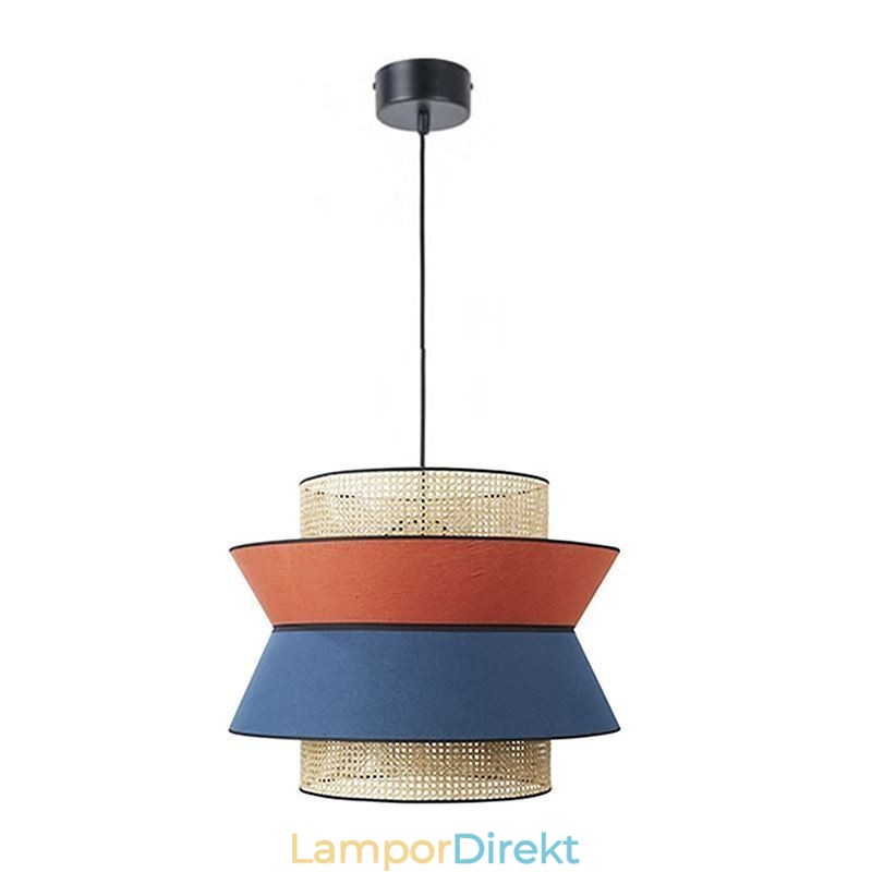 1 Ljus Klänning Lampskärm Hängande Lampa Bambu Väv Belysning