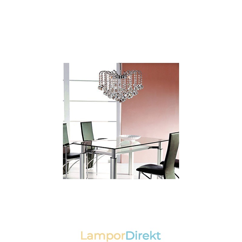 Modern Samtida Kristallmålning Metall Ljuskrona