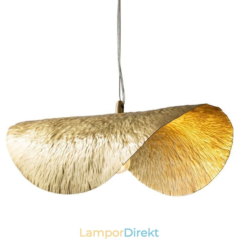 Taklampa I Mässing Modern Minimalistisk Lotus Leaf Taklampa