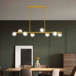 Ljuskrona Glas Globe Horisontell Typ Pendelljus