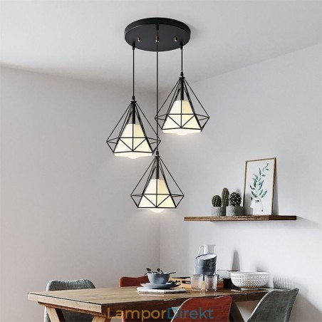 Diamantformad Taklampa Modern Minimalistisk Dekorativ Ljusarmatur Diamantformad Taklampa Modern Minimalistisk Dekorativ Ljusarmatur