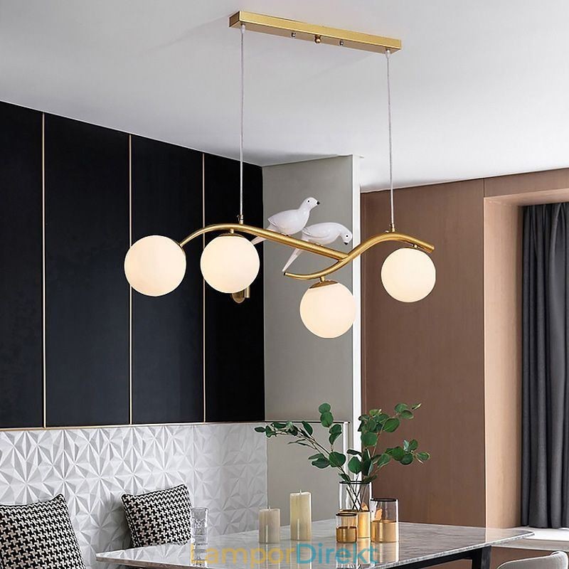 Modern Minimalist Branch Pendel Light 4 Lamp Dekorativ Light