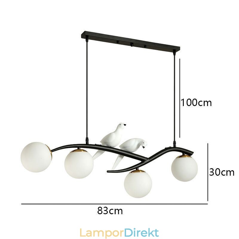 Modern Minimalist Branch Pendel Light 4 Lamp Dekorativ Light