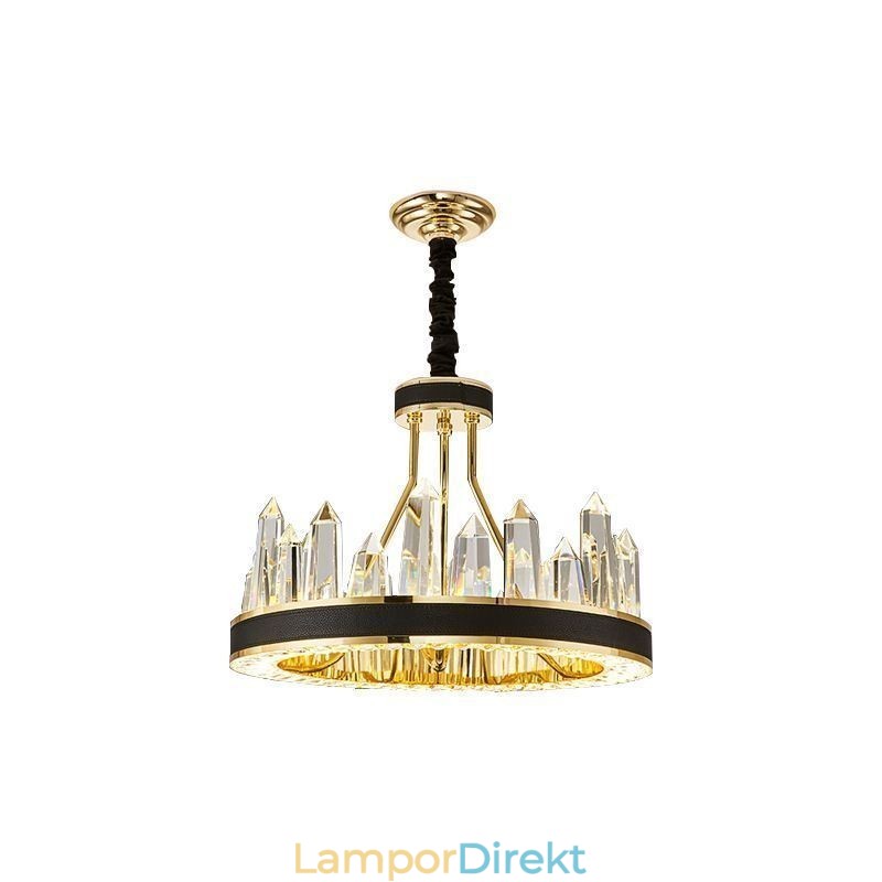 Modern Kristall Taklampa Cirkel Kristall Taklampa