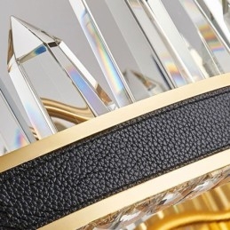 Modern Kristall Taklampa Cirkel Kristall Taklampa