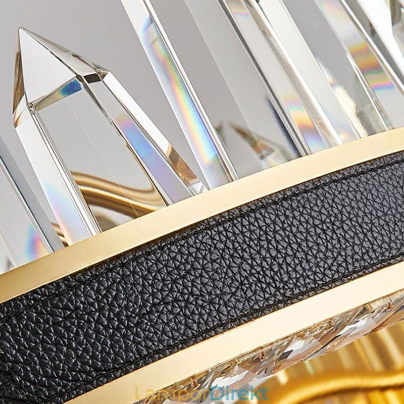 Modern Kristall Taklampa Cirkel Kristall Taklampa