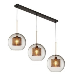 Minimalistisk Glas Cluster Pendel Light 3 Light Ceiling Light Island