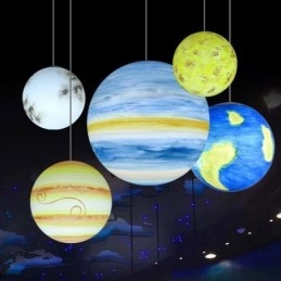 Nordic Planet Design Pendellampa Unik Solar System Planets Ljuskrona