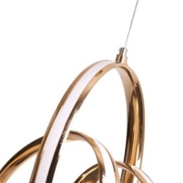 Modern Minimalistisk Pendellampa Unik Circular Twist Light Fixture Island