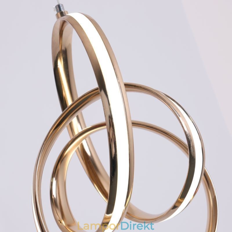 Modern Minimalistisk Pendellampa Unik Circular Twist Light Fixture Island