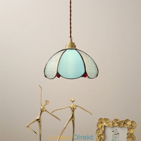 Minimalistisk Kronbladslampa I Glas Pendellampa Med Ett Enda Huvud Minimalistisk Kronbladslampa I Glas Pendellampa Med Ett Enda Huvud