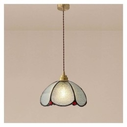 Minimalistisk Kronbladslampa I Glas Pendellampa Med Ett Enda Huvud