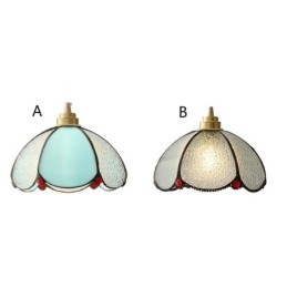Minimalistisk Kronbladslampa I Glas Pendellampa Med Ett Enda Huvud