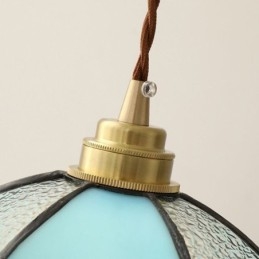 Minimalistisk Kronbladslampa I Glas Pendellampa Med Ett Enda Huvud