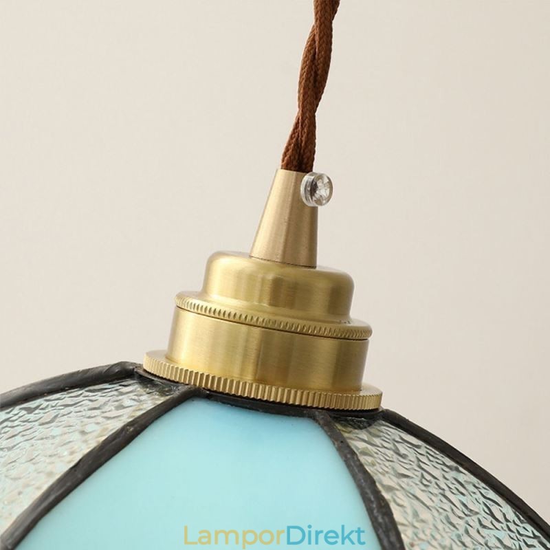 Minimalistisk Kronbladslampa I Glas Pendellampa Med Ett Enda Huvud