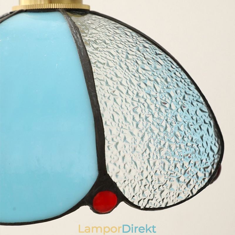 Minimalistisk Kronbladslampa I Glas Pendellampa Med Ett Enda Huvud