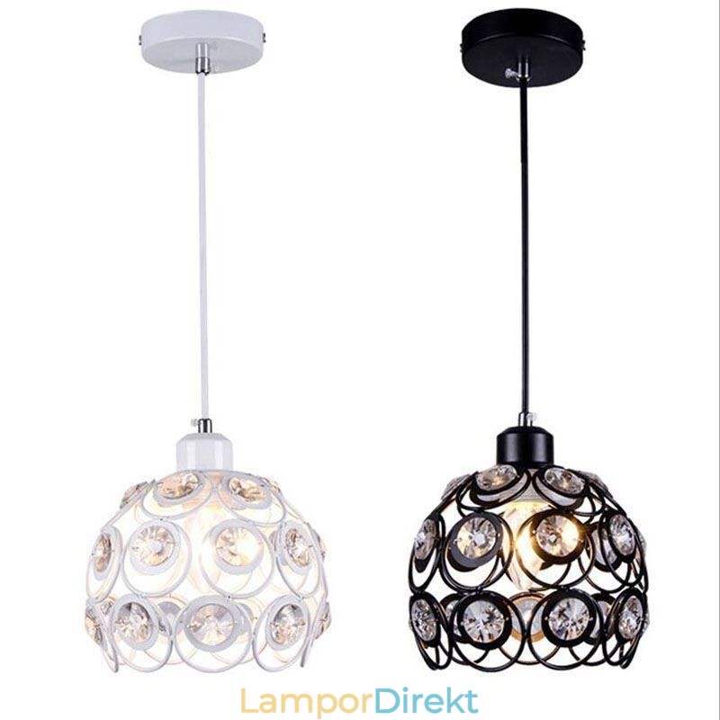 Hålkristall Järnhängande Lampa Island Idéer