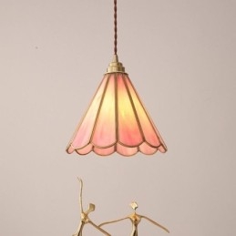 Pendellampa I Japansk Stil Retro Kronbladslampa