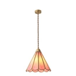 Pendellampa I Japansk Stil Retro Kronbladslampa