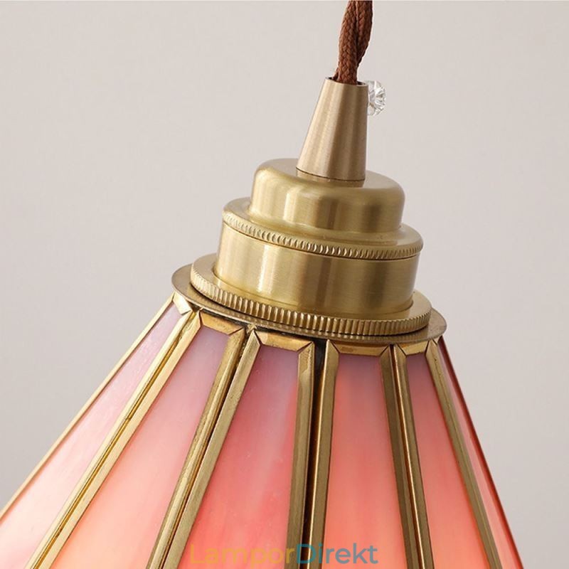 Pendellampa I Japansk Stil Retro Kronbladslampa