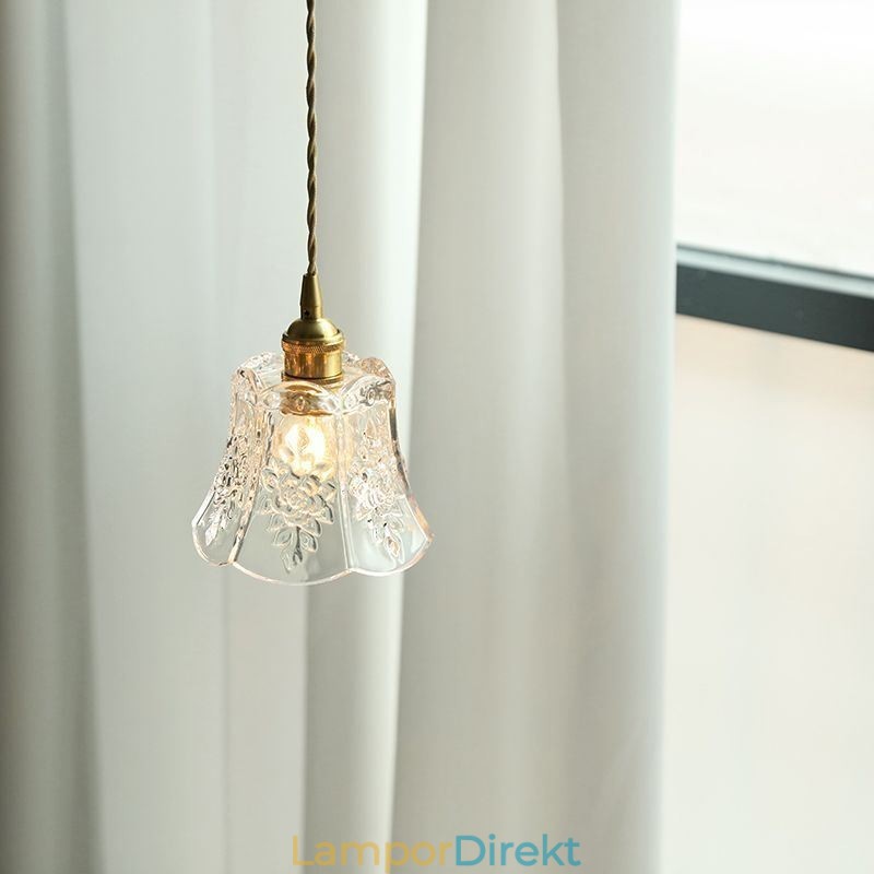 Blomster Taklampa Minimalistisk Dekorativ Glasarmatur