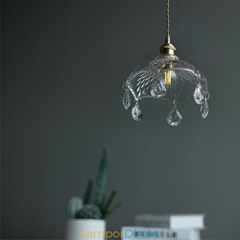 Modern Minimalistisk Glas Pendel Lampa Single Light Pendel Light