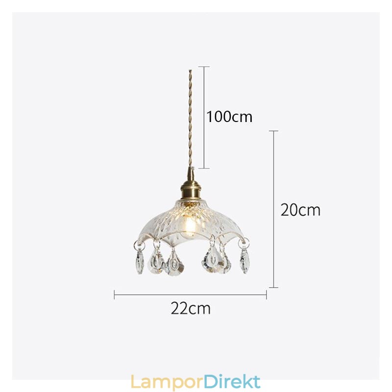 Modern Minimalistisk Glas Pendel Lampa Single Light Pendel Light