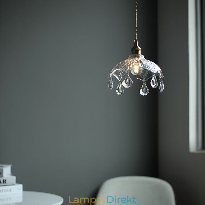 Modern Minimalistisk Glas Pendel Lampa Single Light Pendel Light