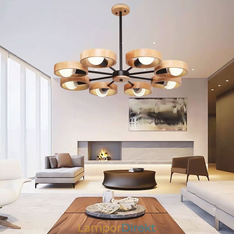 Nordic Unique Wood Pendellampa