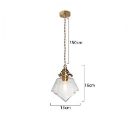 1 Ljus Diamond Glass Pendel Light Bubble Glass Light Armature