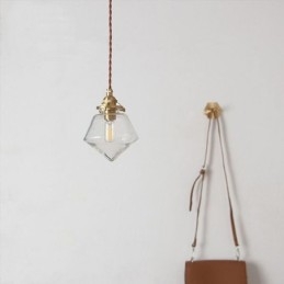 1 Ljus Diamond Glass Pendel Light Bubble Glass Light Armature