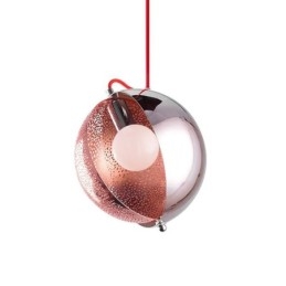 Modern Roséguld Taklampa Halvrunda Glas Lampskärm Dekorativa Ljus Café