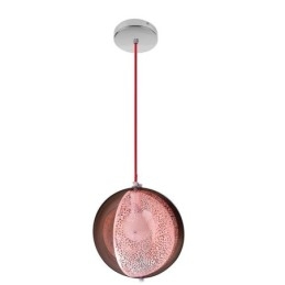 Modern Roséguld Taklampa Halvrunda Glas Lampskärm Dekorativa Ljus Café