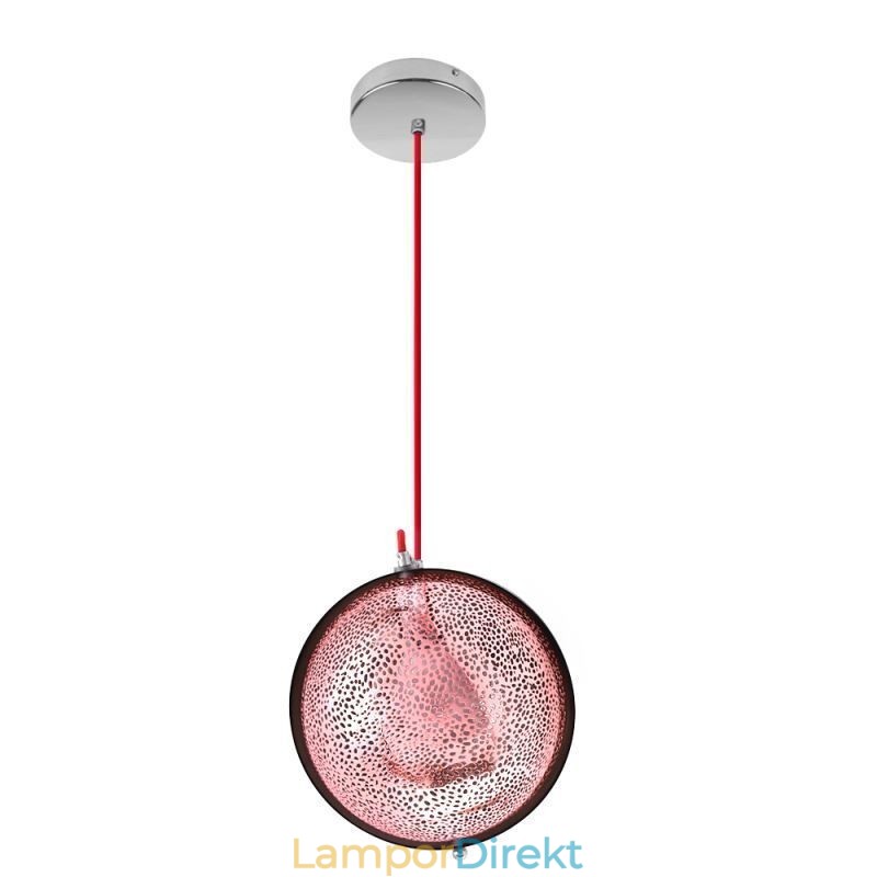 Modern Roséguld Taklampa Halvrunda Glas Lampskärm Dekorativa Ljus Café