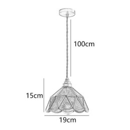 Retro Taklampa I Glas I Japansk Stil