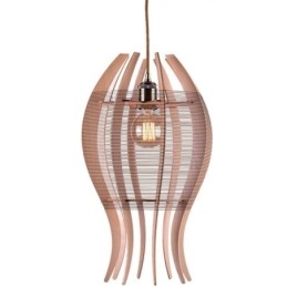 Diy Nordic Wood Fish Pendellampa
