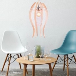 Diy Nordic Wood Fish Pendellampa