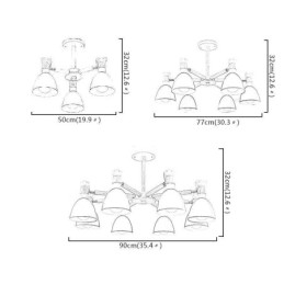 Nordic Macaron Pendelljus Creative Wood Chandelier
