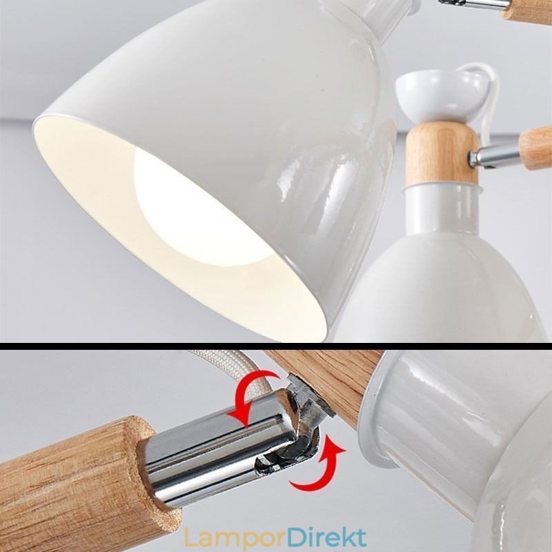 Nordic Macaron Pendelljus Creative Wood Chandelier