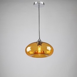 Modern Karakteristisk 1 Ljushänge Med Transparent Glasskärm